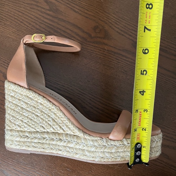 Stuart Weitzman Nude Wedge Espadrilles - Picture 5 of 9